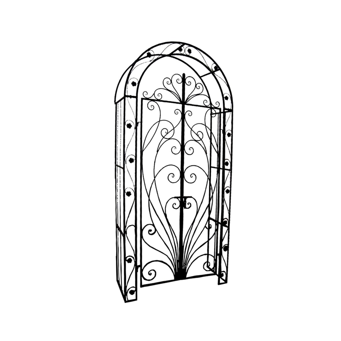Pforte Gartentor Garten Tor mit Rosenbogen Rankhilfe