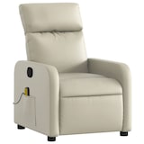 thumbnail of vidaXL Massagesessel Creme Kunstleder