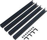 thumbnail of Ausziehbare Konsole 90x40/196 cm Saki Small Evolution Walnuss-Anthrazit-Gestell