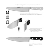 thumbnail of PIRGE Classic Profi Messerset mit Tasche 4 Stück - Geschmiedet Messerset - Profi Kochmesser Set - Edelstahl Profi Küchenmesser Set - Messer Set Scharf