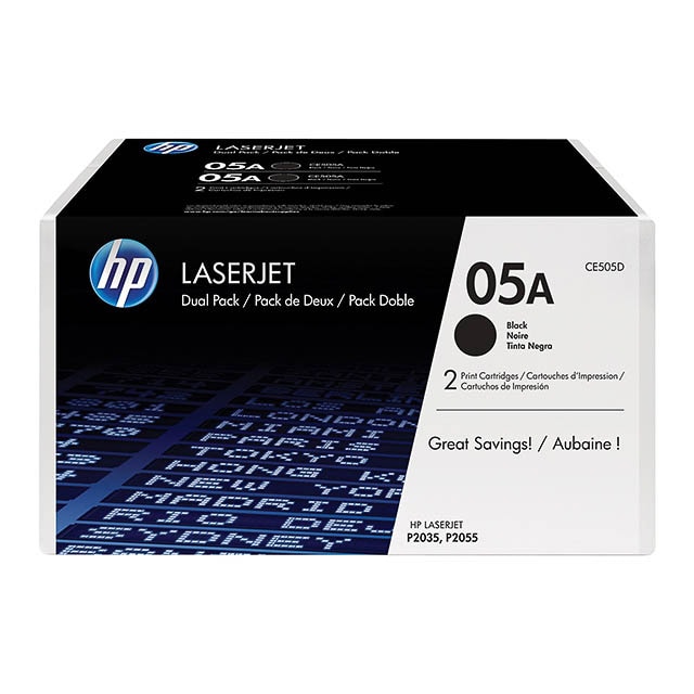 Laser/Kopierer HEWLETT PACKARD CE505D HP LJP2035 CARTRIDGE (2) BLACK ST