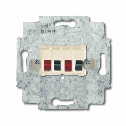 Tragring, Lautsprecheranschluss, weiß, matt, Krallen-/Schraubbefestigung, ohne Beschriftungsfeld