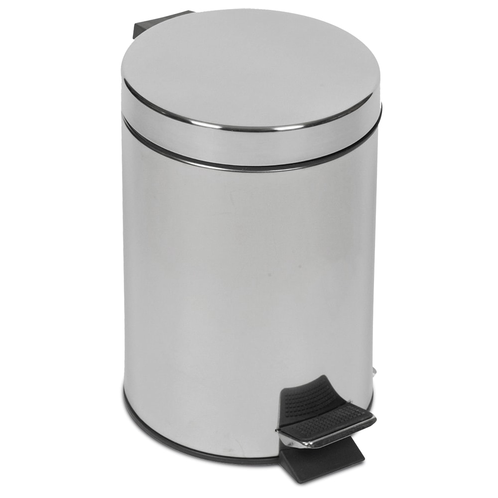 Papelera acero inox 5L a pedal