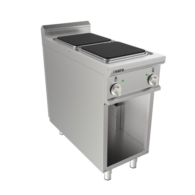 Saro elektrische open inbouwfornuis met 2 kookplaten, model LQ / CQE2BA