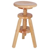 thumbnail of Aranaz Taburete giratorio pino bajo barniz
