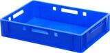 thumbnail of 7 Stück blaue E1 Kisten 600x400x125 mm Fleischkasten Lagerkiste Metzgerkiste mit 7 grauen Deckeln