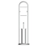 thumbnail of WC Garnitur Edelstahl, Toilettenpapierhalter stehend, WC Bürstengarnitur freistehend, Standgarnitur mit Toilettenbürste