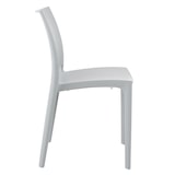 thumbnail of Chaise de jardin empilable Maya en plastique Gris clair
