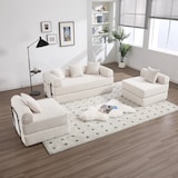 thumbnail of Modulares Familiensofa 270x180x90 Beige mit Stauraum, Flexibel Umwandelbar zum Schlafsofa, Modernes Design für Ihr Zuhause