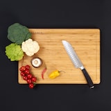 thumbnail of KLAMER Premium Santoku Damastmesser echter japanischer Stahl 18 cm Kochmesser