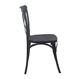 thumbnail of Silla apilable de plástico negro