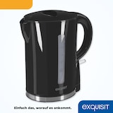 thumbnail of Exquisit Wasserkocher WK 3102 swi | 2200 Watt | 1,7 Liter Volumen | Wasserstandsanzeige | Überhitzungsschutz | Trockenlaufschutz