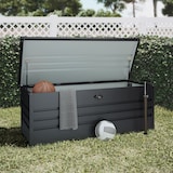 thumbnail of Hoggar - Baúl Almacenaje Exterior 716L - 165x70x62cm - Espesor 0,40mm - Tapa Abatible - Montaje Sencillo - Fácil Apertura - Gris Antracita