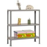 thumbnail of PROREGAL Étagère de vie LIVING KOALA METAL avec 3 étagères | HxLxP 90x80x30cm | Charge du compartiment 150kg | Gris/Gris