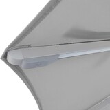 thumbnail of METRO Professional Ombrellone LED Push-Up, alluminio / poliestere, Ø 2 x 2.33 m, con apertura di ventilazione,  argento / platino