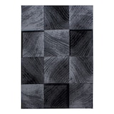 thumbnail of Teppich Kurzflor Karo Modern Waschbar Strapazierfähig Esszimmer Flur OEKO-TEX Schwarz 160x230 cm Schadstoffgeprüft – INN von Kadima Design