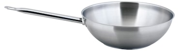 METRO Professional Koekenpan, aluminium, anti-aanbaklaag, ovenbestendig tot maximaal 240 °C, voor gas- elektrische en keramische kookplaat, zwart/zilver ( 36 cm