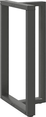 thumbnail of Helloshop26 - Set aus 2 modernen T-förmigen Bartischbeinen 60 x 35 x 100 cm mit verstellbaren Nivellierfüßen aus anthrazitfarbenem 02_0057356