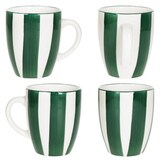 thumbnail of 6x Wald grün Kaffeebecher 320ml Steingut-Tassen 6 Personen Glühwein Weihnachten