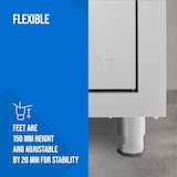 thumbnail of Royal Catering Armario de cocina de acero inoxidable - 60 x 60 x 180 cm -