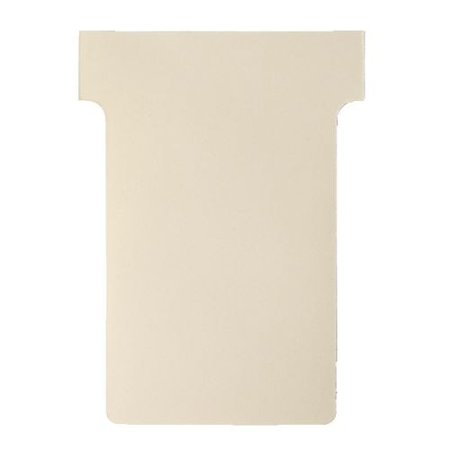 Nobo T-Steckkarten 2 Beige 6 x 8,5 cm 100 Stück