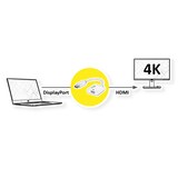 thumbnail of ROLINE 4K DisplayPort-HDMI Adapter, v1.2, DP ST - HDMI BU, Aktiv