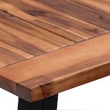 thumbnail of Décoshop26 - Esstisch im Industriedesign 180 x 90 cm massives Akazienholz geölt mit Metallelementen DEC036778