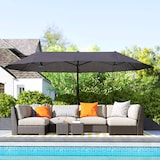 thumbnail of Outsunny Ombrellone Parasole da Giardino Esterno in Tessuto Poliestere Grigio