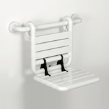 thumbnail of pba 01 Duschsitz, einhäng 380x480x430mm Sitzfläche klappbar, aus Nylon