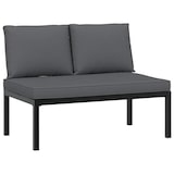 thumbnail of vidaXL 3-tlg. Garten-Sofagarnitur mit Kissen Schwarz Aluminium
