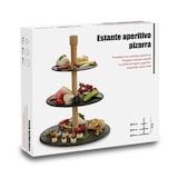 thumbnail of San Ignacio KINVARA - Plank 3 hoogtes in leisteen en hout 30x40cm