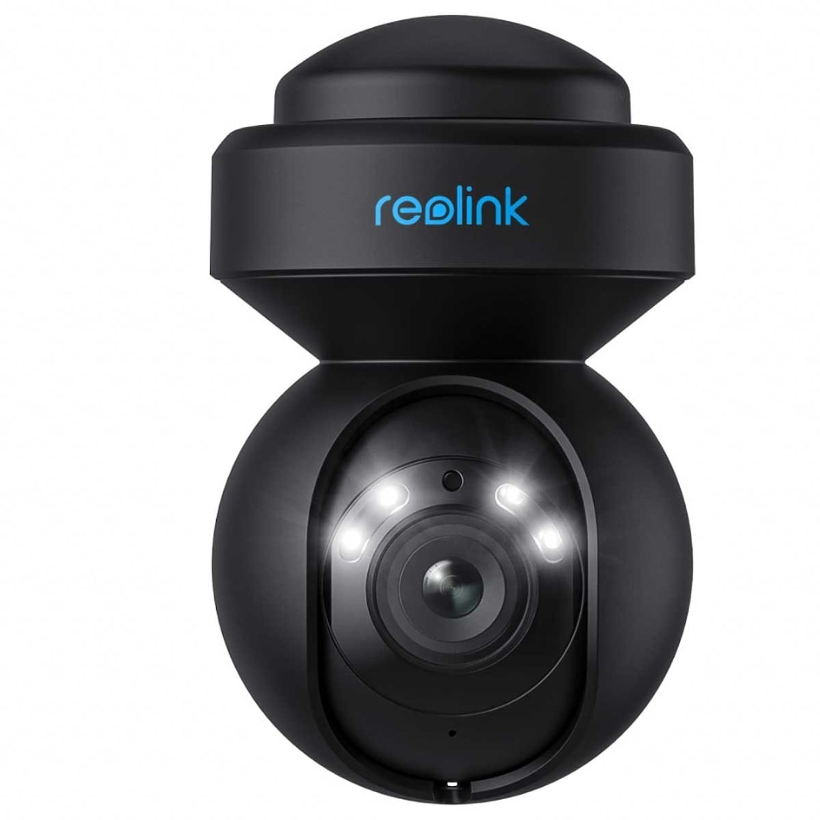 Reolink E Series E540 5 MP WLAN PTZ Überwachungskamera (schwarz) mit Personen- und Fahrzeugerkennung, integriertem Scheinwerfer und Sirene