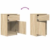 thumbnail of vidaXL Nachttische 2 Stk. Sonoma-Eiche 39x35x65 cm Holzwerkstoff