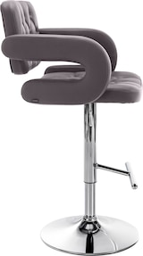 thumbnail of Barhocker Dublin Kunstleder braun/chrom
