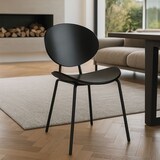 thumbnail of Now's Home - Lot de 2 chaises en bois et pieds en métal noir