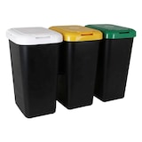 thumbnail of Pattumiera tripartita per raccolta differenziata (3 x 25 litri)