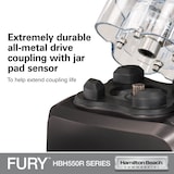 thumbnail of Hamilton Beach Commercial® - Licuadora de alto rendimiento Fury - Recipiente de copoliéster de 1,8 l sin BPA - HBH550R