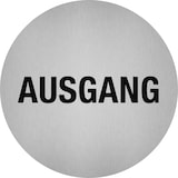 thumbnail of Aufkleber - Piktogramm Ausgang, Edelstahl, selbstklebend, Ø 50 mm