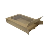 thumbnail of MONOUSO - Catering-Box Kraft-Kaft mit Fenster 41,9x26,7x7,1cm (50 Stück)