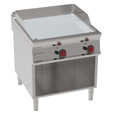 EURAST - Plancha-frytop cd 15 mm a gas lisa sobre soporte abierto - 800x900x900 mm - 16 Kw - 36940313