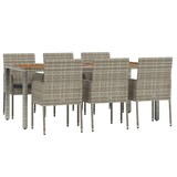 thumbnail of HELLOSHOP26 - Mueble comedor de jardín 7 piezas ratán gris y cojines 02_0014897