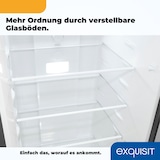 thumbnail of Exquisit Kühl-Gefrierkombination KGC265-70-NF-040C inoxlook-az | No Frost | Nutzinhalt: 253 L | Temperaturregelung