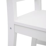 thumbnail of Conjunto de sala de jantar HWC-F77, conjunto de sala de jantar, madeira maciça casa de campo 110cm ~ branco