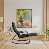 thumbnail of Fauteuil à bascule relaxant avec repose-pieds, modèle ZEN NOYER et NOIR par Yelloo