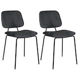 thumbnail of METRO PROFESSIONAL Chaise de restaurant rembourrée, Estora, acier/plastique, gris, lot de 2
