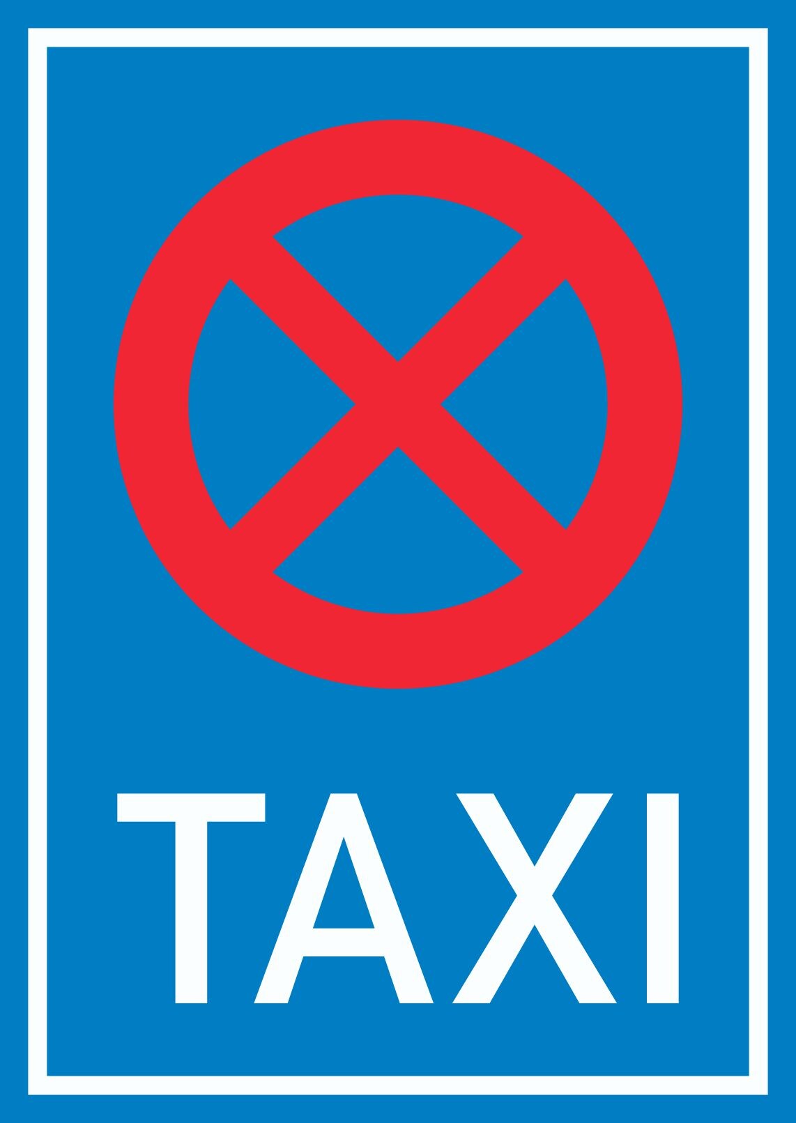 Schild Taxistand A3 (297x420mm)