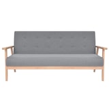 thumbnail of Helloshop26 - 3-Sitzer-Schlafsofa ausziehbares Gästebett Wohnzimmer-Tagesbett klappbar für den Innenbereich hellgrauer Stoff 02_0019495
