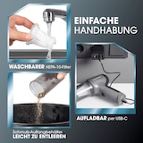 thumbnail of CLEANmaxx Akku-Zyklon-Handstaubsauger-Set - anthrazit/schwarz
