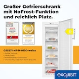 thumbnail of Exquisit Gefrierschrank GS5271-NF-H-010D weiss | No Frost | Nutzinhalt: 194 L | Temperaturregelung | Alarm