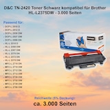 thumbnail of D&C TN-2420 Toner Schwarz kompatibel für Brother HL-L2375DW - 3.000 Seiten